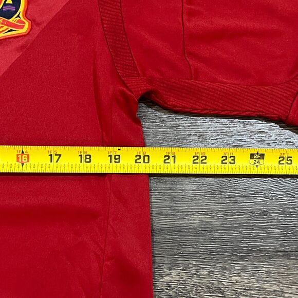 Vintage Y2K España FCF Football Club Iniesta Red Jersey Campeones de Europa 2008 - Picture 9 of 10